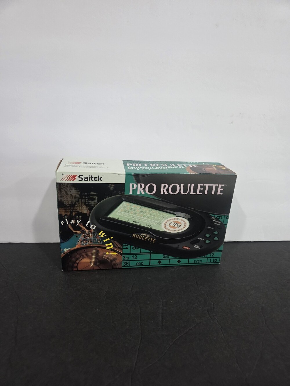 Saitek Pro Roulette Handheld Electronic Casino Game in Box